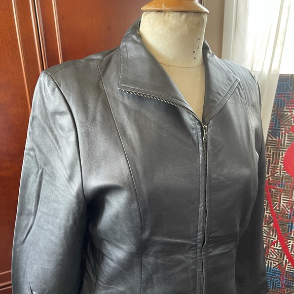 Florence Italy Davide Cerasi leather jacket - Picture 7 of 7